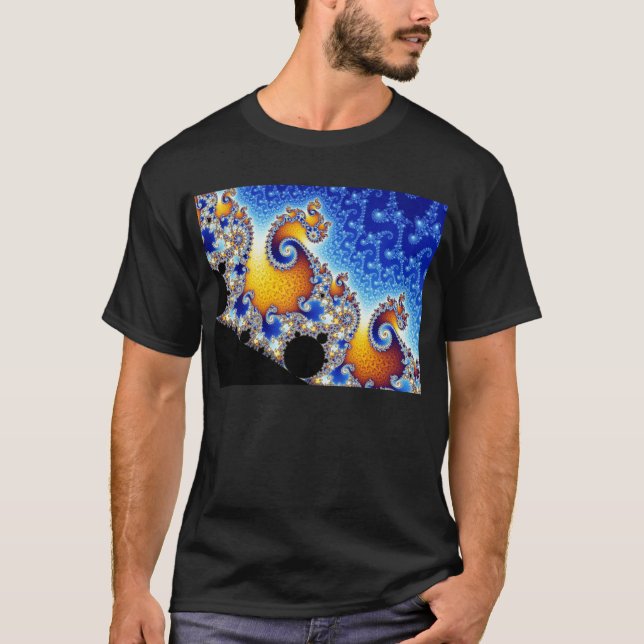 T-shirt Forme bidimensionnelle réglée de fractale de (Devant)