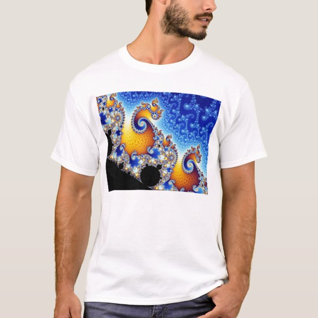 T-shirt Forme bidimensionnelle réglée de fractale de (Devant)