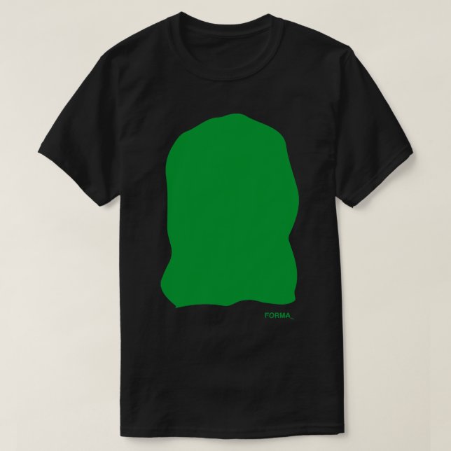 T-shirt Forme d'arc vert (Design devant)