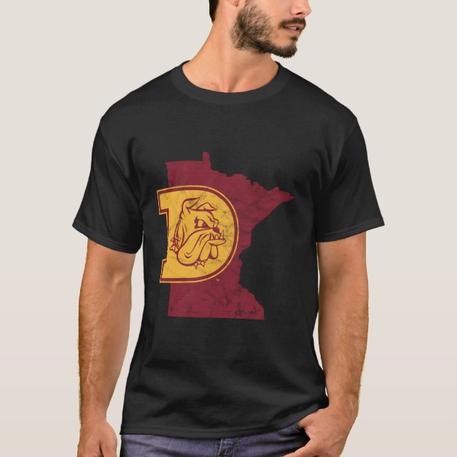 T-shirt Forme de Bulldogs de duluth de Minnesota (Devant)