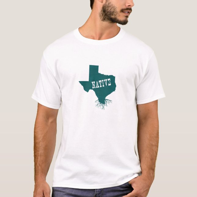 T-shirt Forme de la silhouette de l'état des racines nativ (Devant)