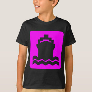 T-shirt Forme de navire - Magenta