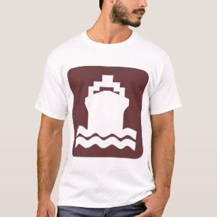 T-shirt Forme de navire - Marron foncé
