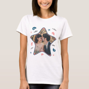 T-shirt Forme de poisson étoilé Plage marine Facile Photo 