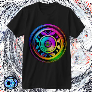 T-shirt Forme-in du cercle spiral vibrant