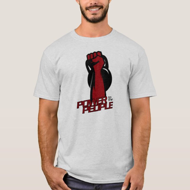 T-shirt Forme physique de Kettlebell - puissance aux (Devant)