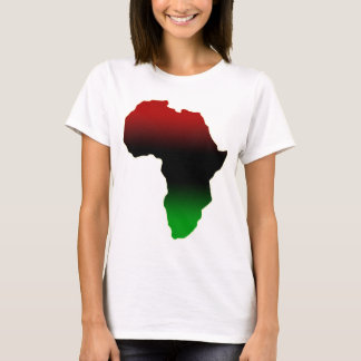 T-shirt Forme rouge, noire et verte de l'Afrique