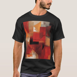T-shirt Formes Abstraites modernes Peinture Art coloré