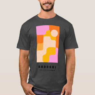 T-shirt Formes géométriques Bauhaus en rose
