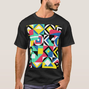 T-shirt Formes géométriques colorées Ornement décoratif