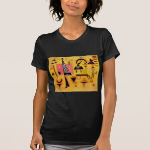 T-shirt Formes géométriques roses et incisives Abstraites