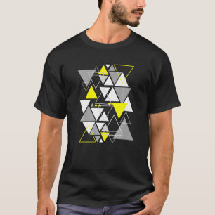 T-shirt Formes géométriques Triangles Vintages modernes Ab