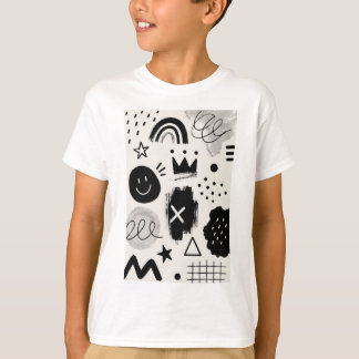 T-shirt Formes monochromes ludiques