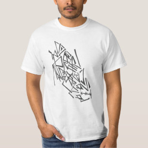 T-shirt Formes Noir Blanc Art Tribal Tatouage Abstrait