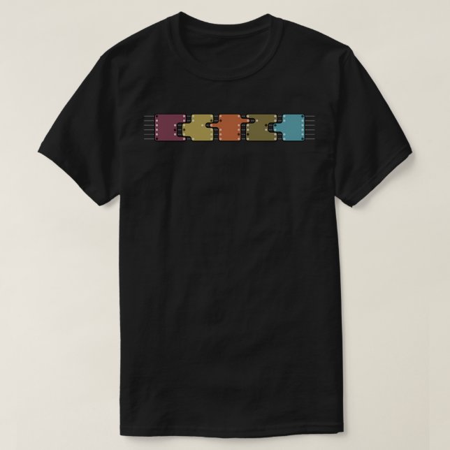 T-shirt Formes Pentatoniques Mineures (Design devant)