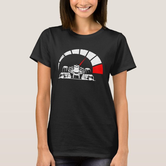 T-shirt Formula Car  Speedometer Formula Racing Speed Car  (Devant)