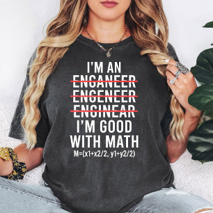 T-shirt Formule de milieu de math drôle d'ingénieur humour