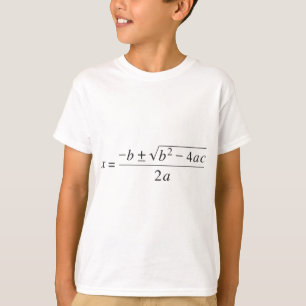 T-shirt formule quadratique