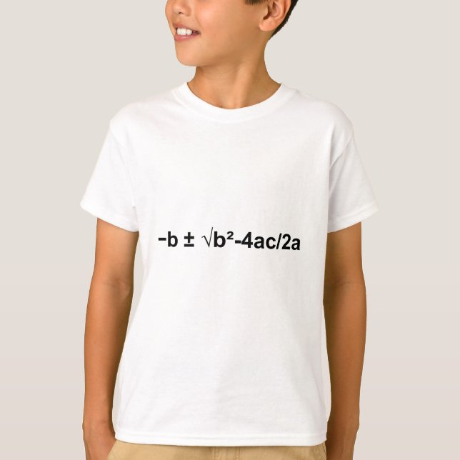 T-shirt Formule quadratique mathématiques physique mathéma (Devant)