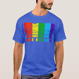 T-shirt Fort Collins Pride Fort Collins LGBT Cadeau LGBT L