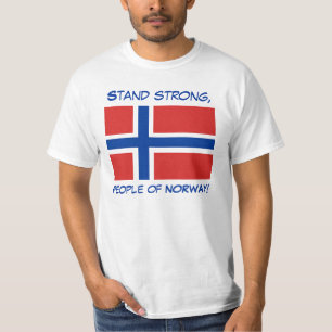 T-shirt fort de la Norvège de support