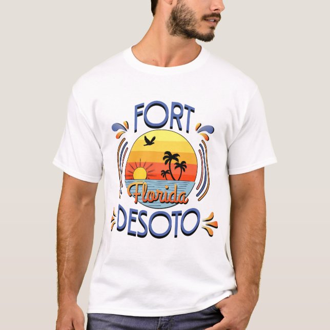 T-shirt Fort De Soto, Florida (Devant)