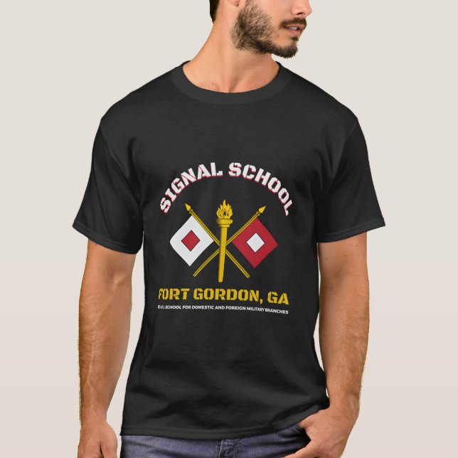 T-shirt Fort Gordon Signal School (Devant)