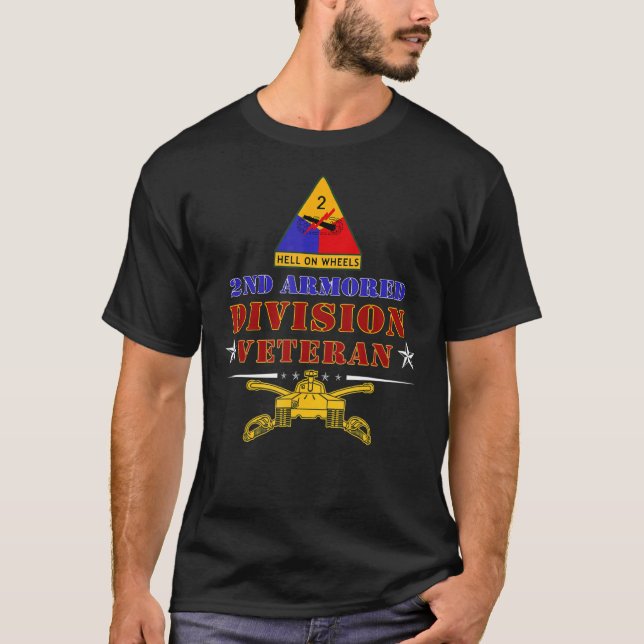 T-shirt Fort Hood Texas Tx 2e division blindée Anciens com (Devant)