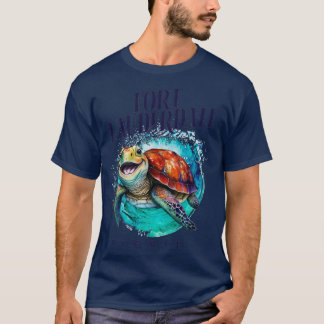 T-shirt Fort Lauderdale Floride Aquarelle Happy Sea Turtl