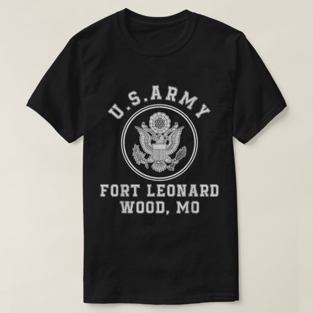T-shirt Fort Leonard Wood Formation de base Missouri (Design devant)