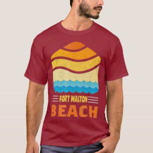 T-shirt Fort Walton Beach Floride - Vagues Vintages