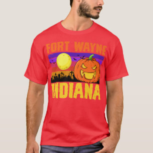 T-shirt Fort Wayne Indiana Bonne fête d'Halloween Ville lo