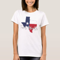 Fort Worth, Texas Drapeau Carte Blanc féminin