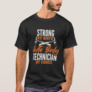 T-shirt Forte Auto Corps Technicien Peintre Réparation Drô