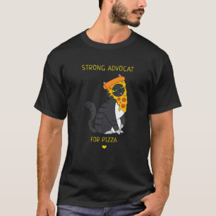 T-shirt Forte Avocat Pour Pizza Funny Chat Kitten Humour