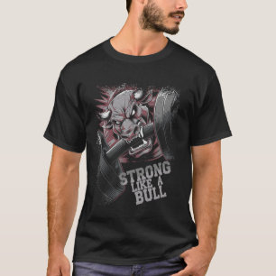 T-shirt Forte Comme Un Bâtiment À Taureau