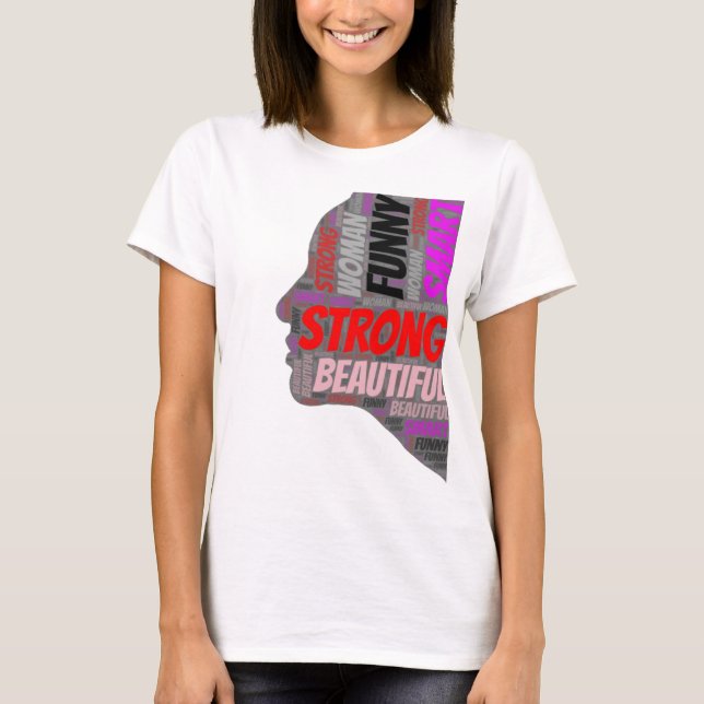 T-shirt Forte drôle Smart belle femme (Devant)