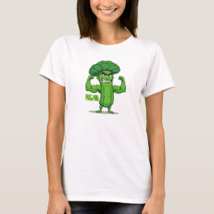 T-shirt Forte Légume Club-Flexing Broccoli Drôle Cartoon