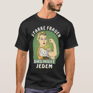 T-shirt Forte puissance des femmes auto-confiante féminist