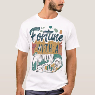 T-shirt Fortune avec un os drôle