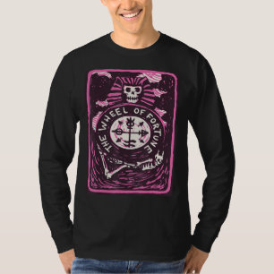 T-shirt Fortune Carte Tarot Roue Cartes Mystiques Occult M
