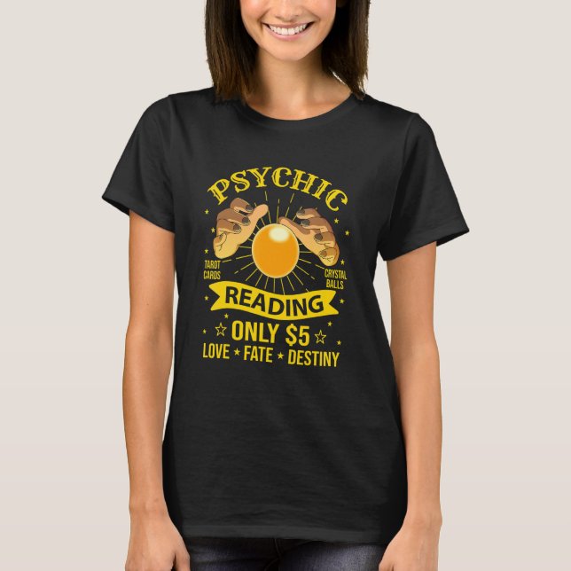 T-shirt Fortune Teller Psychic Tarot Reader Circus (Devant)