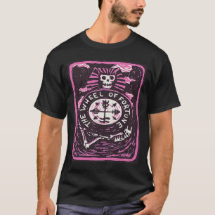 T-shirt Fortune Wheel Tarot Card Mystical Cards Funny Occu