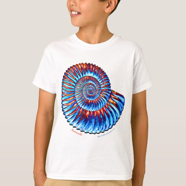 T-shirt Fossile d'ammonite (Devant)