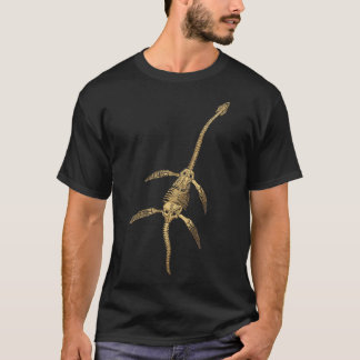 T-shirt Fossile de Plesiosaure d'or de record fossile sur 