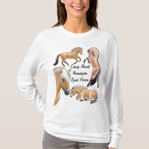 T-shirt Fou au sujet des chevaux norvégiens de fjord
