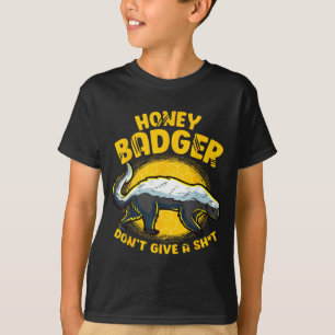 T-shirt Fou Blaireau Drôle S'en Fout Nouvauté Miel