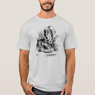 T-shirt fou de couleur de cendre de chapelier