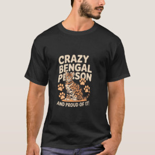 T-shirt Fou de personne bengali et fière de cela