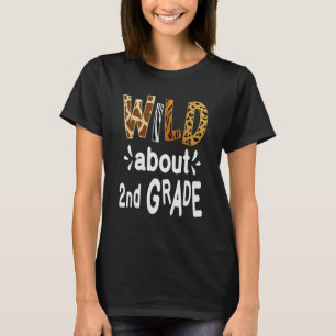 T-shirt Fou de professeur de 2e année Premier jour d'école